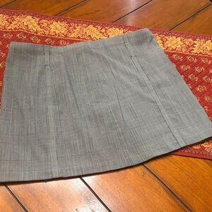 J. Crew Gray Plaid Mini Skirt